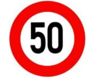 Biển báo tốc độ tối đa 50 km/h