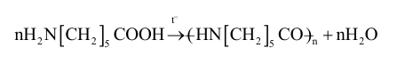 Phương trình trùng ngưng amino caproic acid tạo polyamide