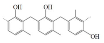 Đoạn mạch polymer tạo từ methylphenol và formaldehyde