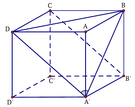 Hình lập phương ABCD.A phẩy B phẩy C phẩy D phẩy với hai đường chéo mặt A phẩy B và B phẩy C